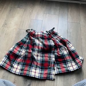 Plaid skirt hi rise